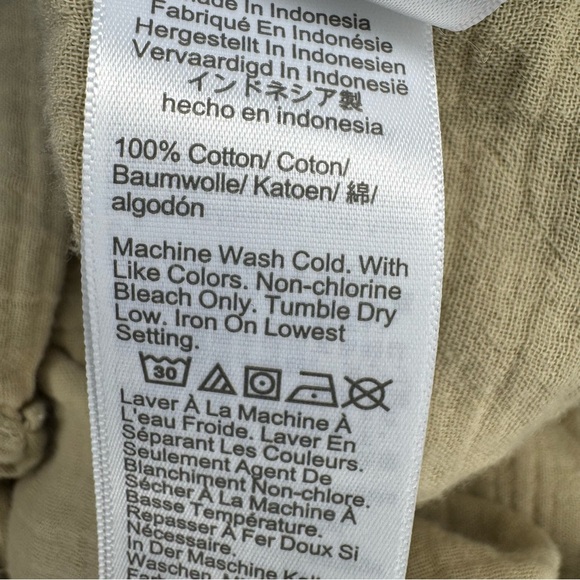 J.Crew Double Gauze Button Up Shirt in Sandstone Beige Size Medium - Picture 7 of 7